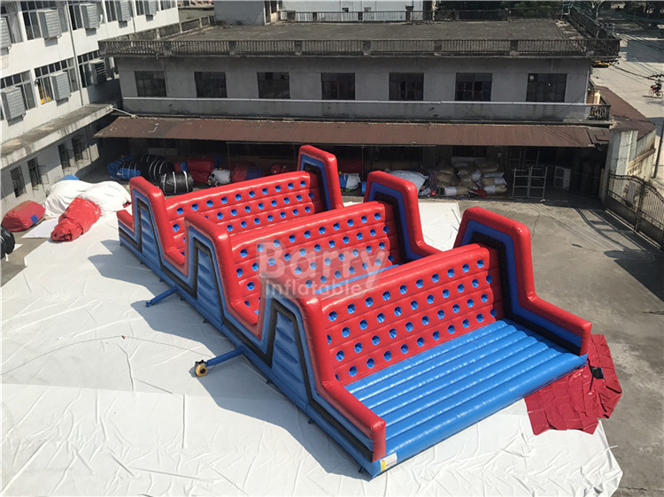 Event Red Giant Outdoor Inflatable 5K Obstacle Course Climbing Run , Inflatable 5K Obstacle
