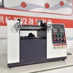 Open Two Roll Rubber Mixing Mill Desktop Type 0.3kg Mixing Capacity SUS304