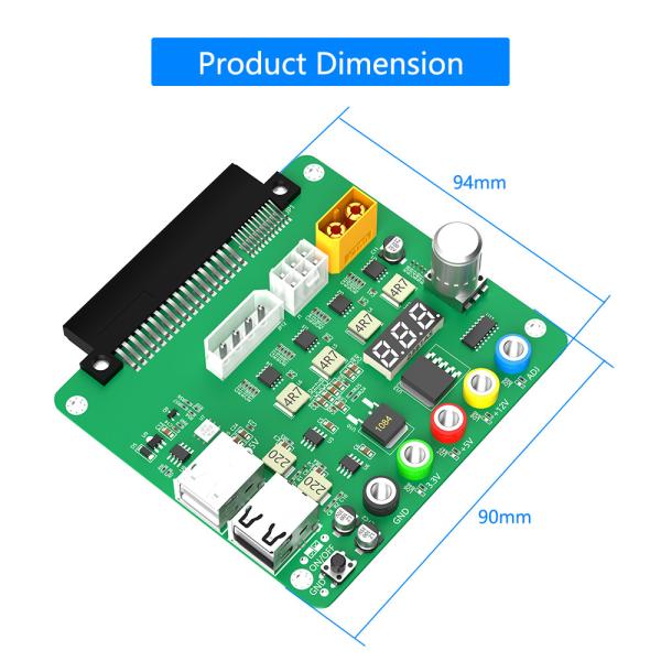 Adjustable Breakout Board PSU Server Power Supply USB 2.0 QC 2.0