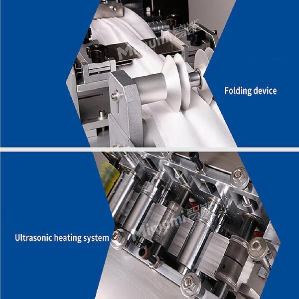 3.5kw Pollution Mask Making Machine Plane Type 110-160 Pcs / Min