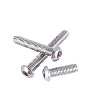 OEM Customized ISO 7380 Stainless Steel M4 M5 M6 M8 M10 Hex Socket Button Head Screw