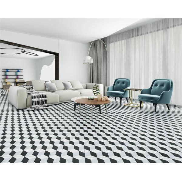 20x20cm Black Gray Ceramic Rustic Tile for Indoor Floor