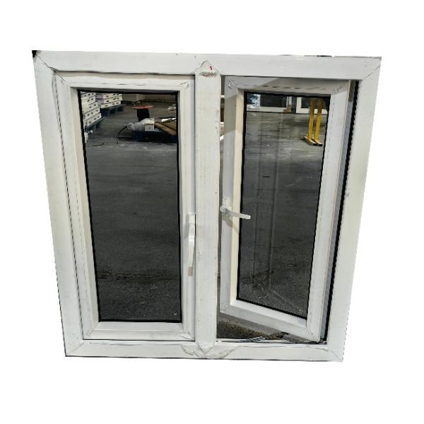 High Weather Resistance 60 PVC Series Glass Casement Windows With Mosquito Net