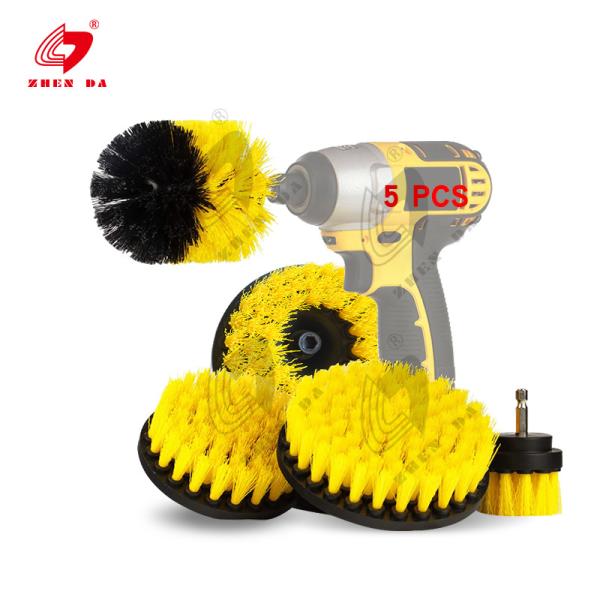 Quality 2 / 3.5 / 4 / 5'' Electric Scrubber Brush Plastic For Carpet Glass Car Tires for sale