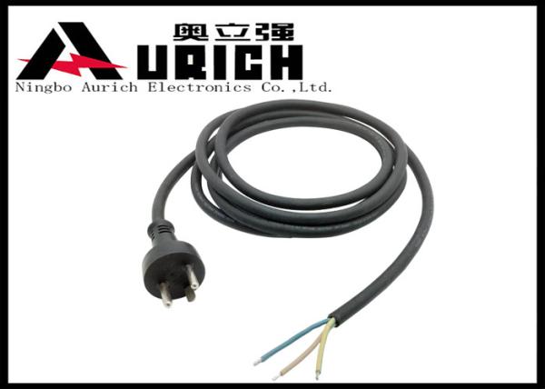 Quality PVC Insulation Denmark Power Cord 16A 250V , Danish Appliance Extension Cord for sale