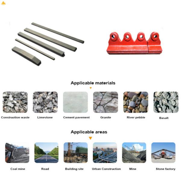YG6A Grade Tungsten Carbide Strips and Bars for VSI Crusher Stone Crusher Machine