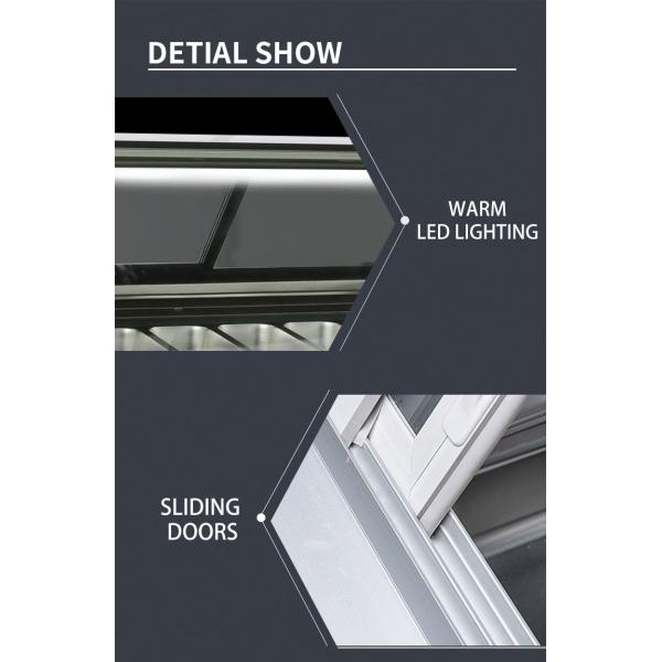 Baked Pastry Ice Cream Cone Display Case Stand Alone R404a Commercial Ice Cream Cabinet