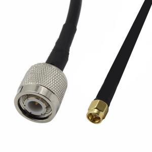 China Nickel Plated Rg58 Lmr200 Lmr240 Rf Coaxial Tnc To Sma Cable on sale