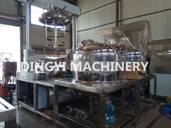 Quality Industrial Cosmetic Equipment Vacuum Planetry Mixer 380V Rotate Speed 3500 R / Min for sale