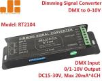 Screwless Terminals PWM Signal Converter With 4 Channels Dip Switch DC15V - 30V