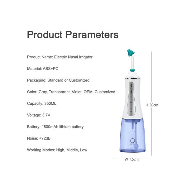 IPX7 Leakproof Nasal Cleaning Device , Multifunctional Nasal Irrigation Electric