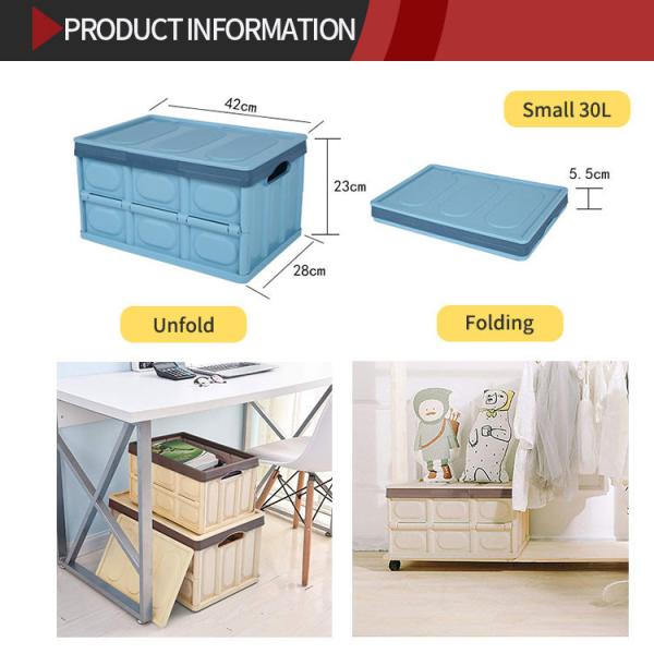 Detachable Square Cube Household Storage Containers PP Plastic Collapsible Dustproof