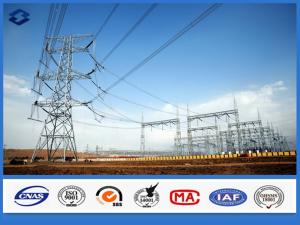 China Galvanized Framework Electric Substation Structure Components Steel Pole on sale