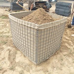 China 0.61x0.61m Military Sand Barriers Heavy Galvanized Wire Mesh on sale