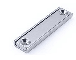 Buy cheap NdFeB Neodymium Rectangular Pot Magnets with Counter Bore from wholesalers