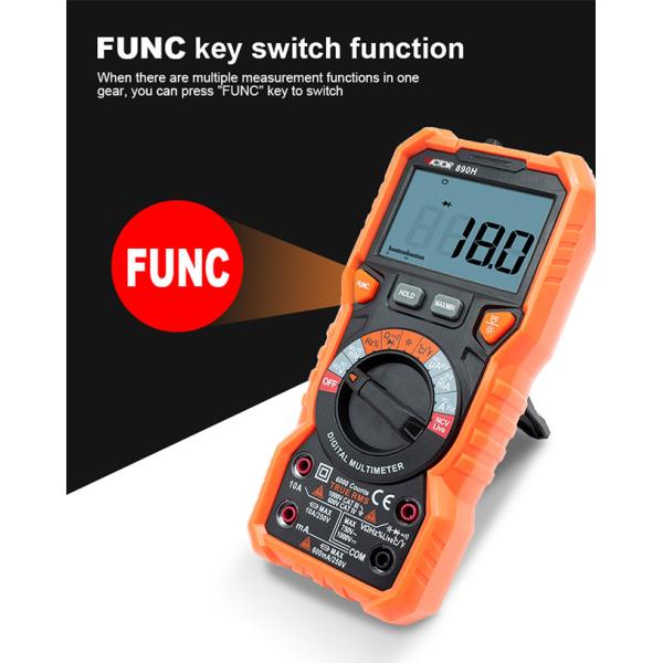 890H Auto Ranging Digital Multimeter 6000 Counts