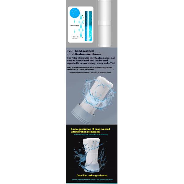 Double Core Ultrafiltration Water Filter Home Carbon Sediment Filter Water Purifier