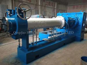 Cold Feed Vacuum Rubber Extruding Machine Single Compound Microwave Vulcanization