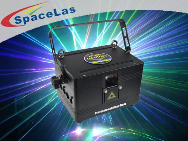 Quality 3 Watt RGB Full Color Stage Laser Projector With 30K High Speed Scanner for sale