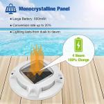 Outdoor Deck Illuminated Light with Solar Power Source and LED Light Source