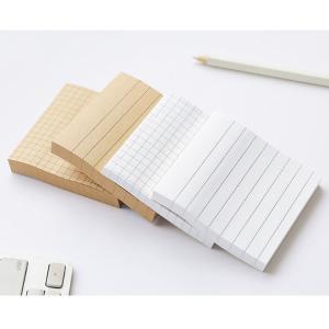 China Vintage Vellum Custom Design Brown Kraft Printed Paper Memo Sticky Pad for Purchase on sale