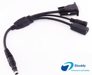Buy cheap GPS handheld terminal data cable fischer compatible custom cable to DB9 USB product