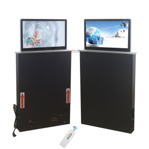 Buy cheap Conference room double screen computer lcd monitor lift mechanism with two side from wholesalers