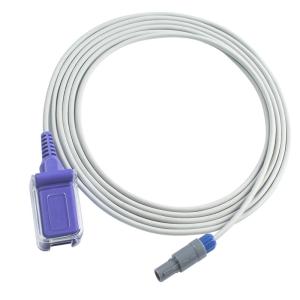 China Edan SpO2 Sensor Probe Cable 7Pin To DB9 -01.57.471068-11 SpO2 Adapter Extension Cable on sale