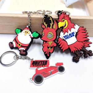 Buy cheap Custom Logo Embossed Debossed Rubber Soft PVC 3D 2D Print Key Chains product