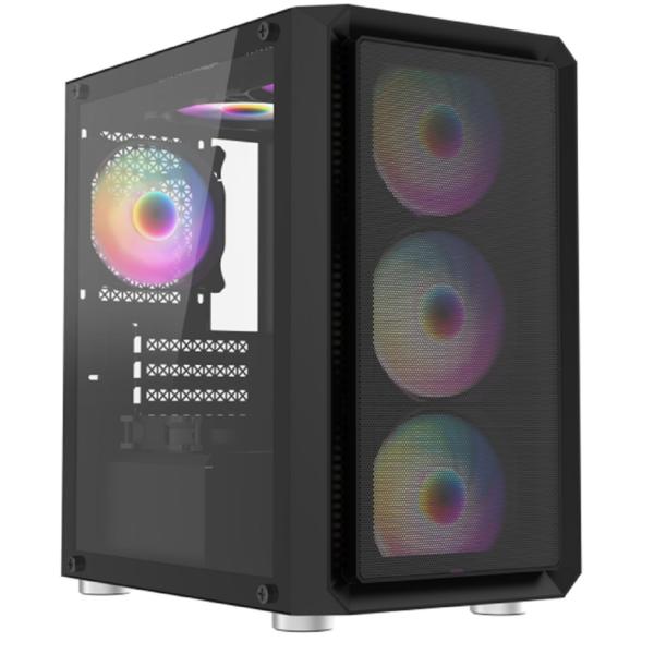 Compact Gaming Case Supporting Small Motherboards And Flexible Cooling Configurations For Mid-range Gamers Office Users