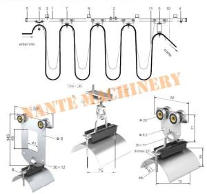 China Overhead Crane Cable Roller C Track Festoon System , Hoist Festoon Systems on sale