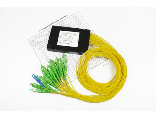 Quality Splitter optic 1x16 plc, sc/upc input and sc/apc output for sale