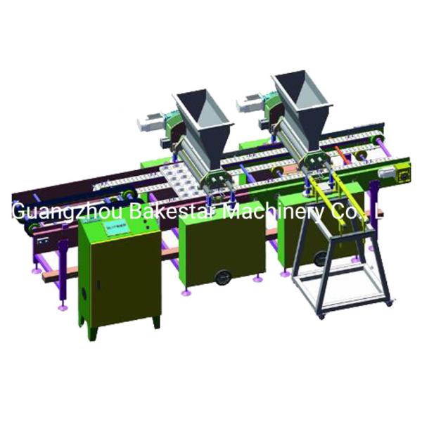 High Efficient Top Quality Automatic Pie Cake Depositor Making Machine Sponge Cake Snack Machine