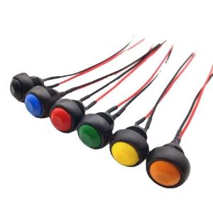 Buy cheap Wintai-Tech Push Button Horn Switch 12v Push Button Starter Switch 12mm Momentary Push Button Switch With Cable Assembly product
