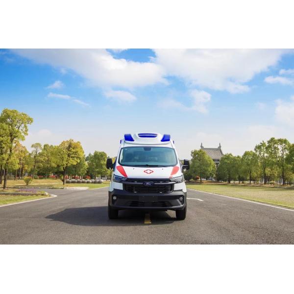 85kw Engine Power Emergency Ambulance Car With Rear Drum Brake System
