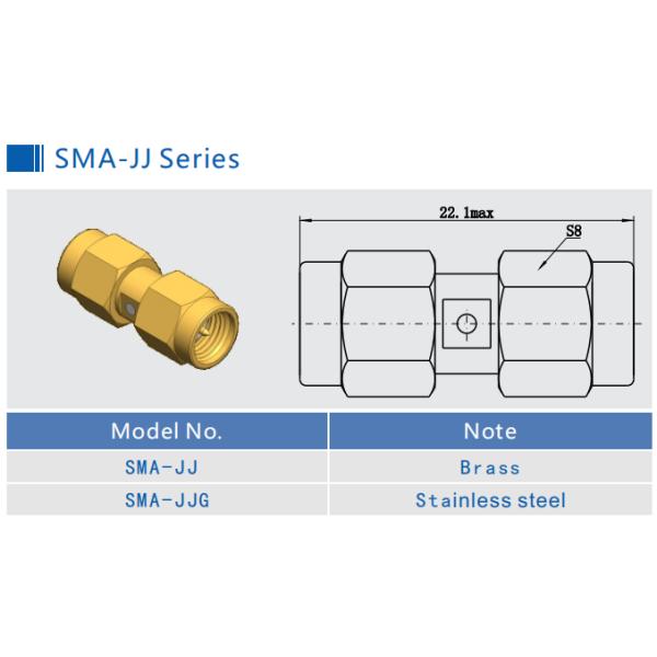 SMA Female to SSMA Male Threaded Right Angle RF Adapter