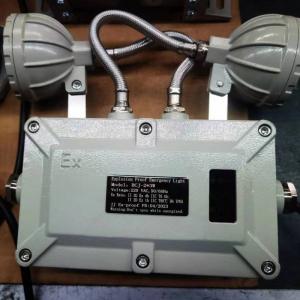China 220V 2*3W Explosion Proof Emergency Lights Double Head  Atex Ex Lighting Fixtures on sale