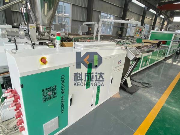 Quality Automatic Buckle Plate Plastic Profile Extruder Machine UPVC PVC Profile Extruder for sale