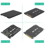 2 In 1 Combine M.2 NGFF Key B & MSATA SSD To 2.5 SATA3 Adapter With Plastic