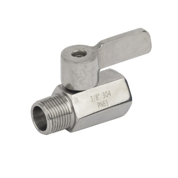 Quality Full Bore Valve Stainless Steel Handle Female Male Threaded Manual Mini Ball Valve for sale
