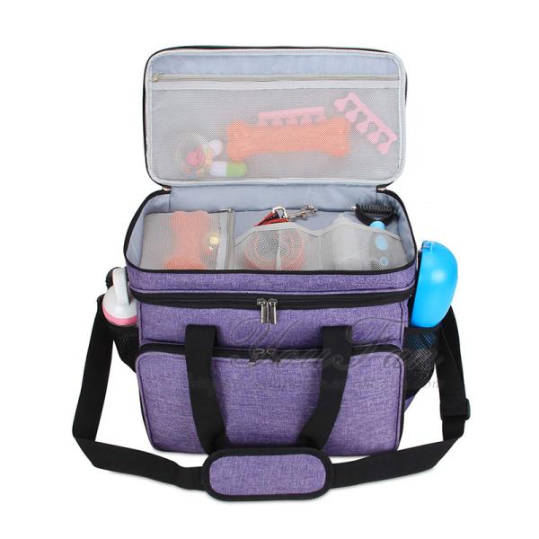 Quality Double Layer Pet Carrier Bag Large Capacity Pet Supplies Organizer for sale