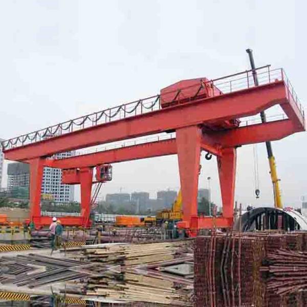 Quality 50t Hot Sale U Type Heavy duty Double Girder Hook Gantry Crane for sale