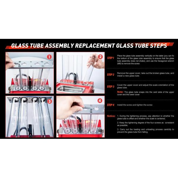 ANCEL AJ400 Fuel Injector Tester Injector Cleaning Machine, 4 Cylinders for Car 110V or 220V