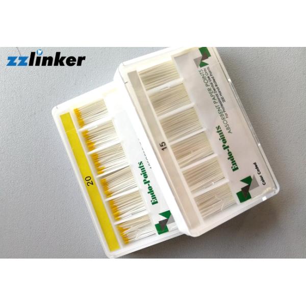 Absorbent Dental Gutta Percha Points , Paper Points Root Canal Endodontic Overfill