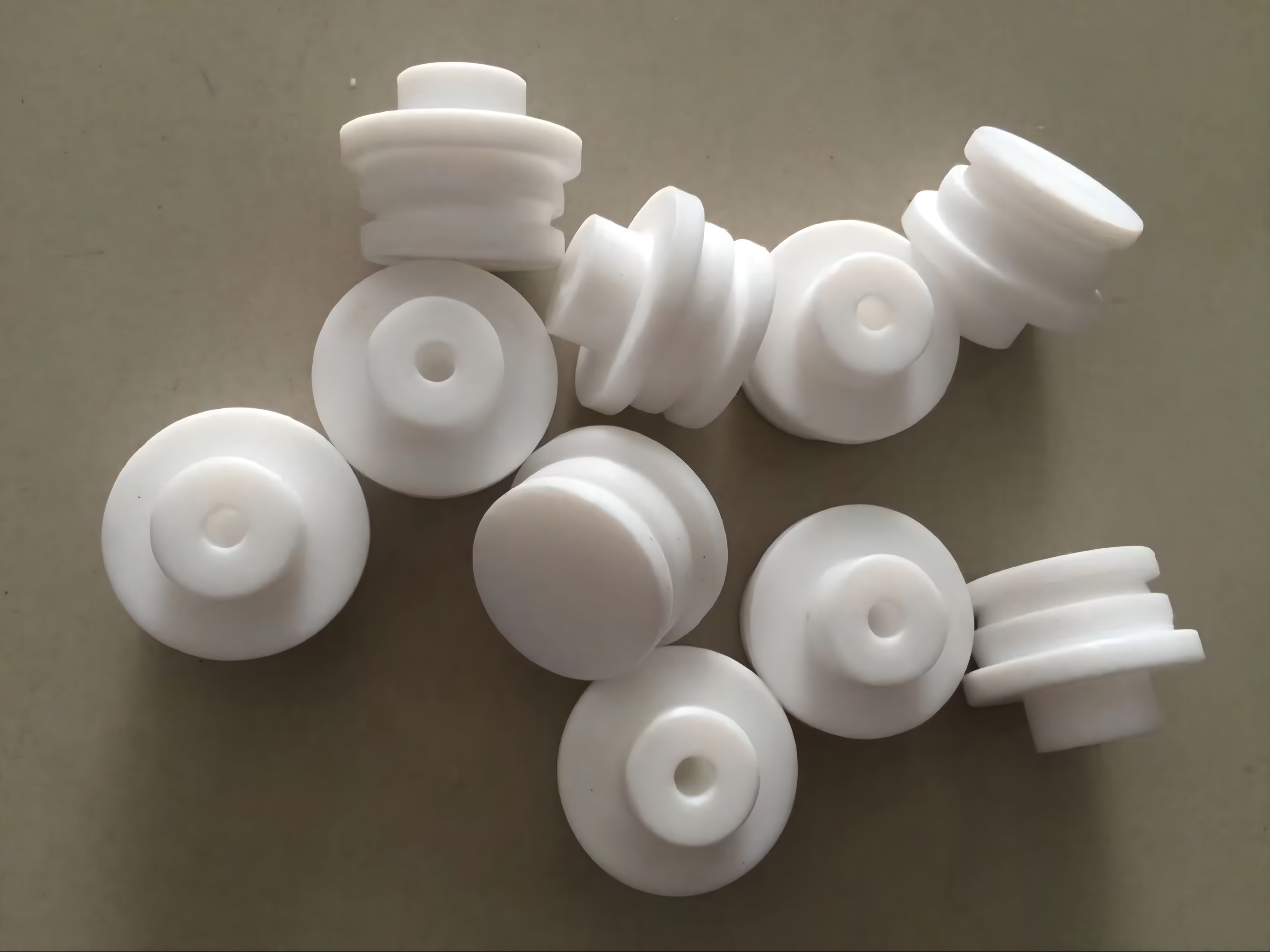 Industrial PTFE Plastic CNC Machining Service With Drilling Grinding