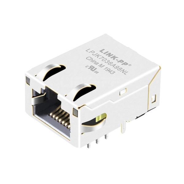 Quality Belfuse L829-1J1T-43 Compatible LINK-PP LPJK7036A98NL 10/100/1000 Base-T Low-Profile RJ45 Jack Tab Up Orange&Green/Yellow LED for sale