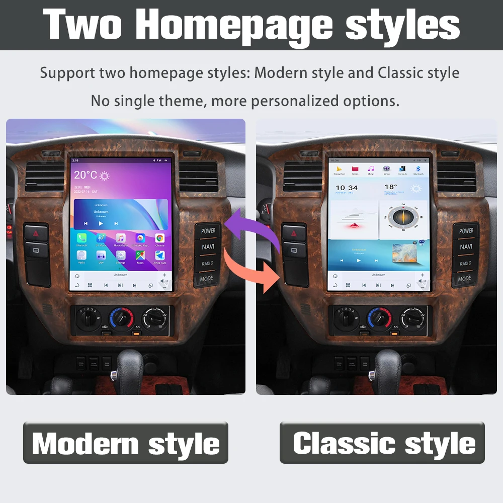 Aftermarket Touchscreen Y61 Nissan Patrol Head Unit 2004-2019 GPS For Car