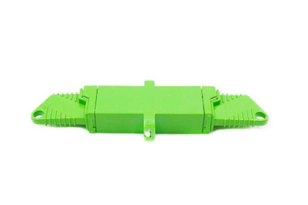 Quality Green Simplex E2000 APC Adapter G657A1 G652D G657A2 Single Mode Fiber Adapter for sale