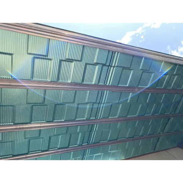 S350GD AZ150 Golden AFP Galvalume Steel GL 55% Aluzinc Steel Roof Panels Stone Coated Tiles Villa Roof ASTM A792M S350GD