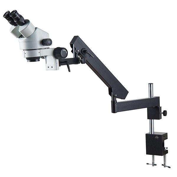 Quality stereo microscope binocular head zoom micoscope arculating arm Clamp base 7x-45x for sale